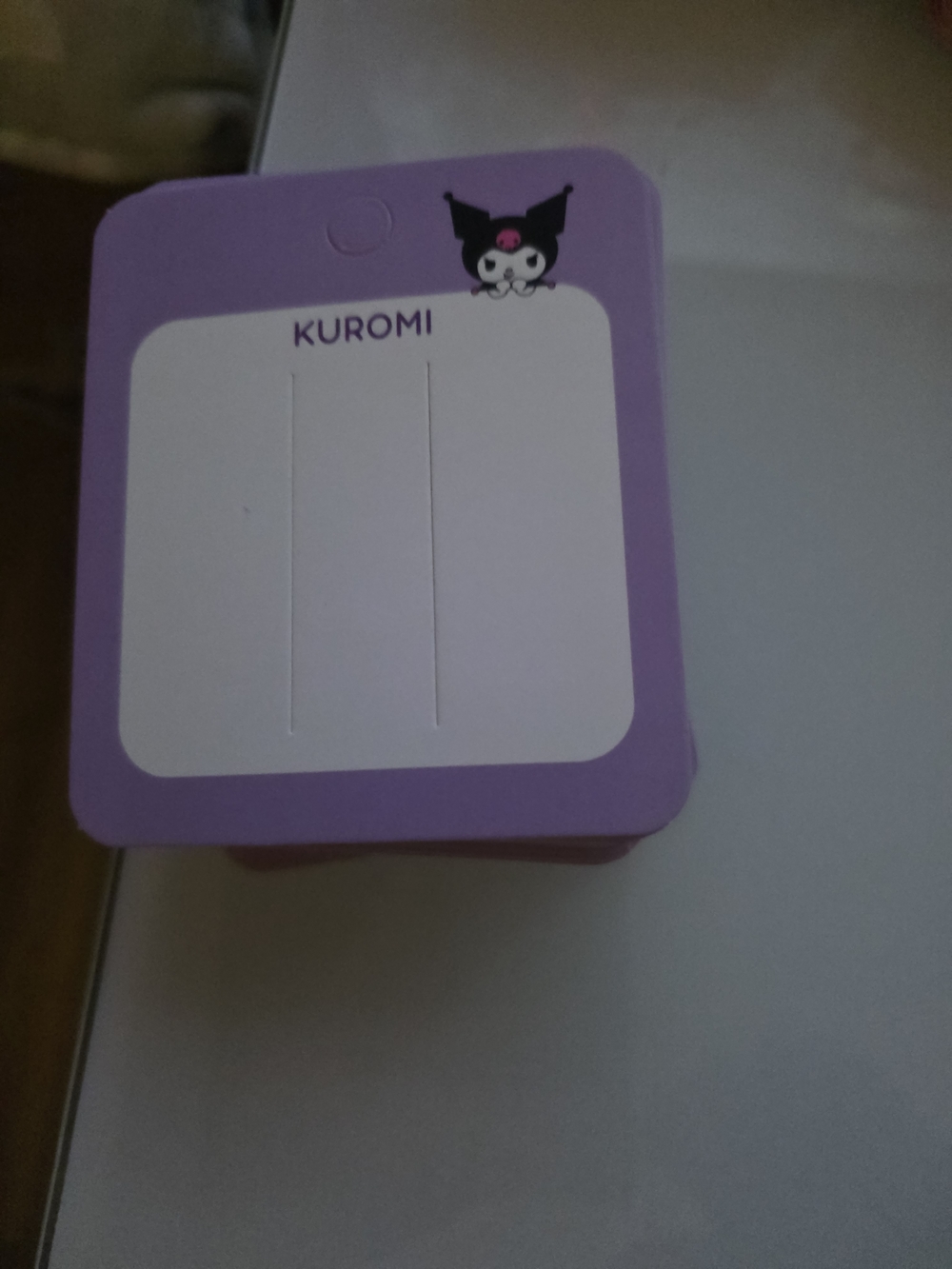 Sanrio Kuromi Purple & white Small Retail Cards (Card Stock) Buy 40 Get 20 Free